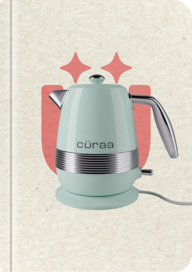 Cüraa Retro Electric Kettle